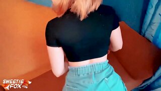 Cute Babe POV Saugen an Ficken Hart Muschi - Cumshot